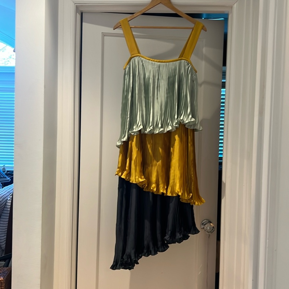 Beautiful tiered pleated dress from Anthropologie